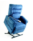C5 Electric Lift Chair/Recliner by Pride Mobility in Blue Fabric.