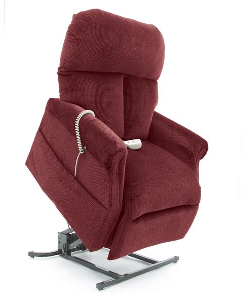 D30 Electric Lift Chair/Recliner by Pride Mobility in Red Fabric
