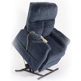 LC107 Leather Electric Adjustable Lift Chair (Dual Motor) in Dark Grey.
