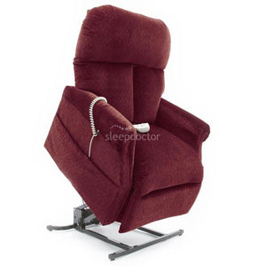 LC107 Leather Electric Adjustable Lift Chair (Dual Motor) in Red.