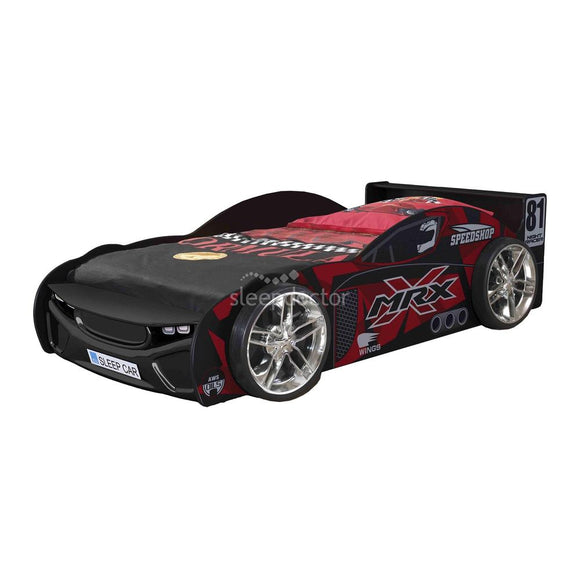 MRX Speed 81 Racing Car Single Bed  Black