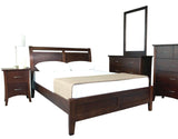 Soho Bed Suite with dresser, side drawers and tallboy in Walnut